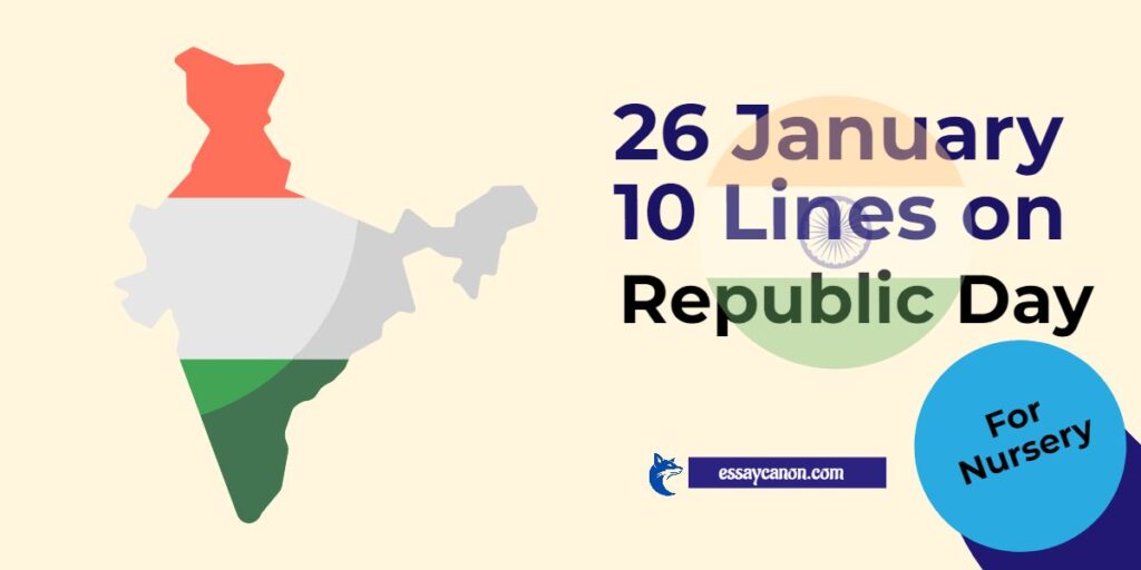 26 January 10 lines on republic day in English